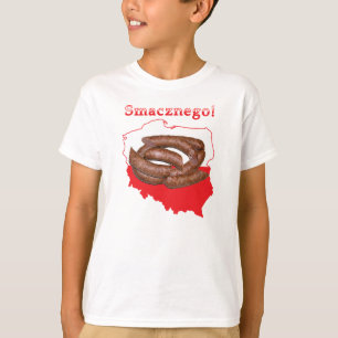 Kielbasa Smacznego Polish Map T-Shirt