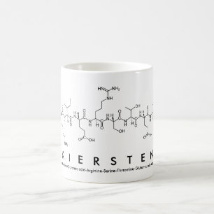 Kiersten peptide name mug