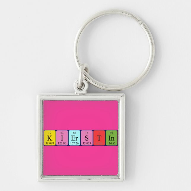 Kierstin periodic table name keyring (Front)