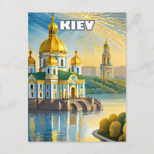 Kiev, The green hills Postcard