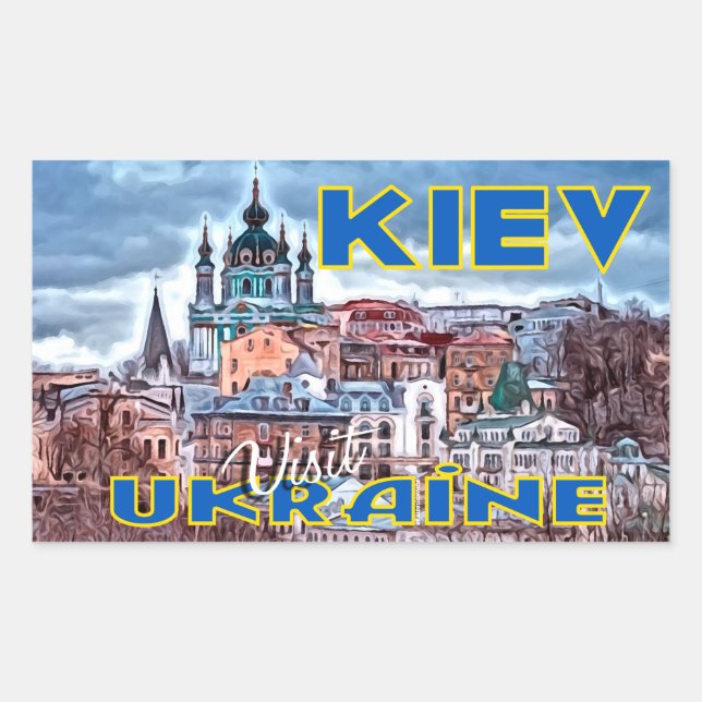 Kiev, Visit Ukraine Sticker (Front)
