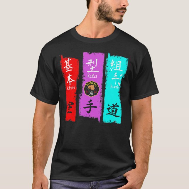 Kihon Kata Kumite - Shorin Ryu Karate T-Shirt (Devant)