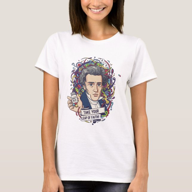 Kiierkegaard Anxiety T-Shirt (Front)