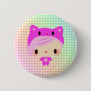 Kiki-Chan 2 Inch Round Button