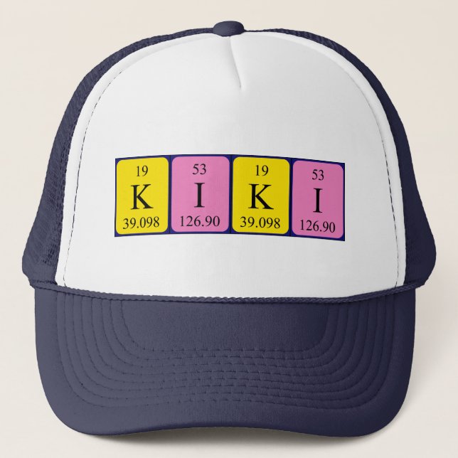 Kiki periodic table name hat (Front)