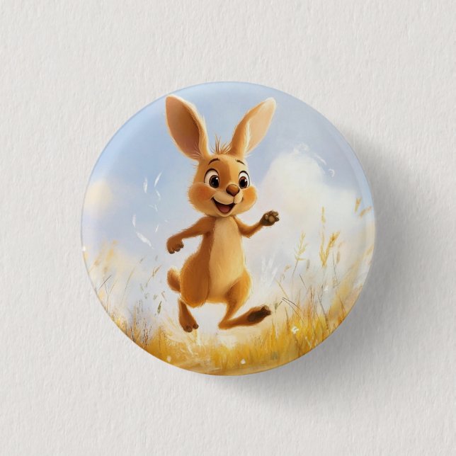 Kiki the Bunny 1 Inch Round Button (Front)