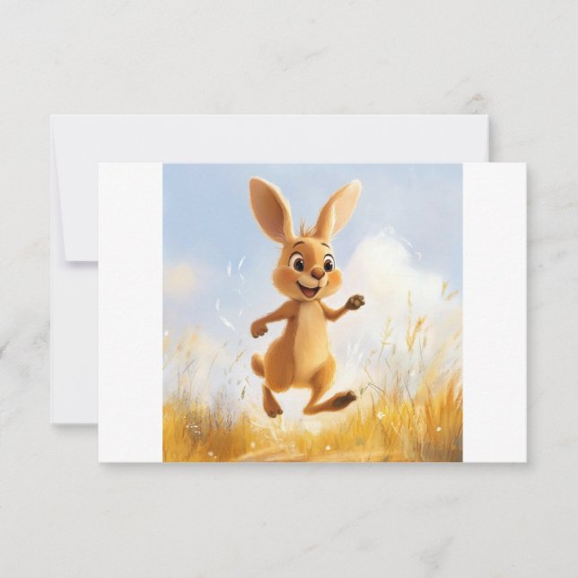 Kiki the Bunny RSVP Card (Front)