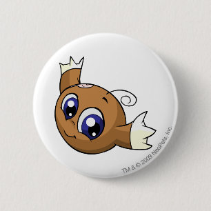 Kiko Brown 2 Inch Round Button