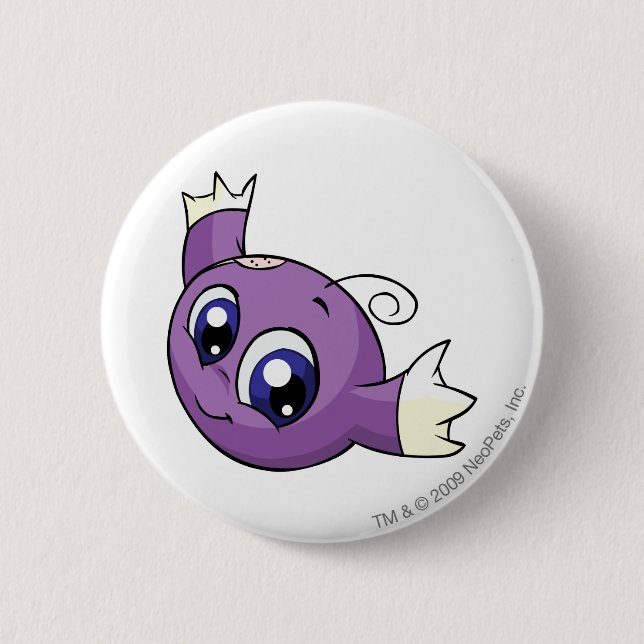 Kiko Purple 2 Inch Round Button (Front)