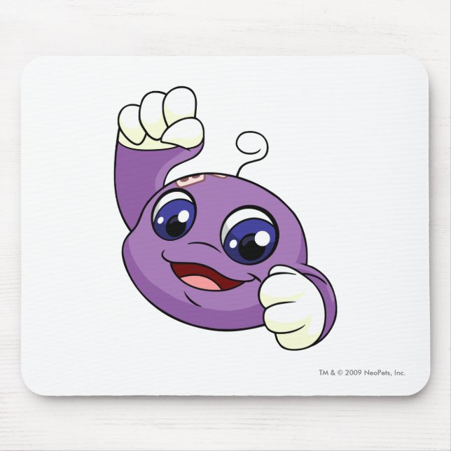 Kiko Purple Mouse Pad (Front)