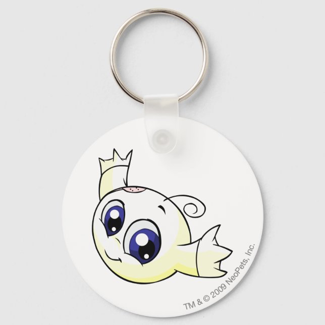 Kiko White Keychain (Front)