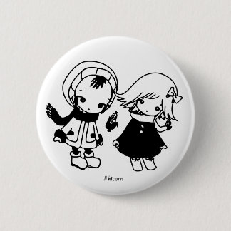 Kikuo Music Radio / Hoshi-kun Tsuki-chan badge 2 Inch Round Button
