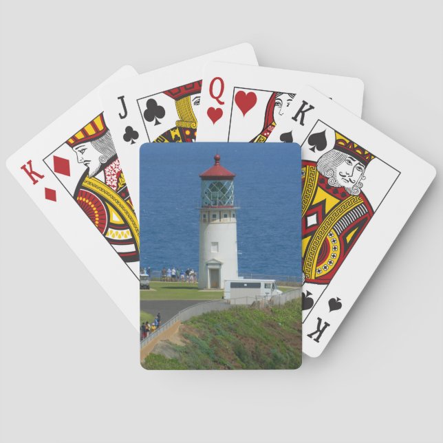 Kilaeua Lighthouse - Kauai Hawaii Playing Cards (Back)