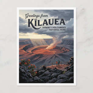 Kīlauea Caldera, Hawaiʻi Volcanoes National Park Postcard