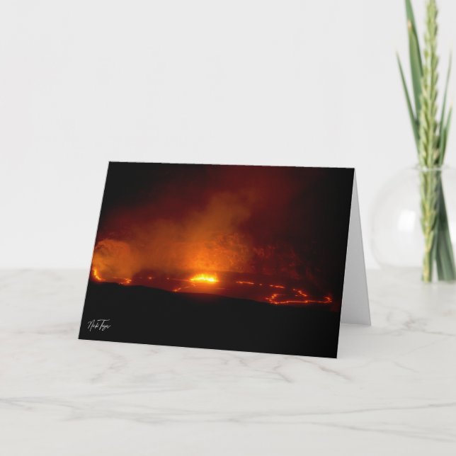 Kilauea Caldera note card (Front)