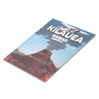 Kīlauea Hawaii Volcano travel poster Notepad