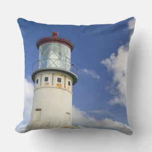 Kilauea Lighthouse Throw Pillow