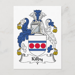 Kilby Family Crest Postcard