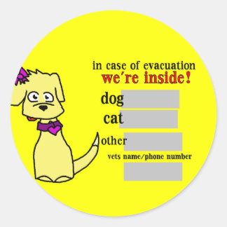 "Kiley" Evacuation Sticker