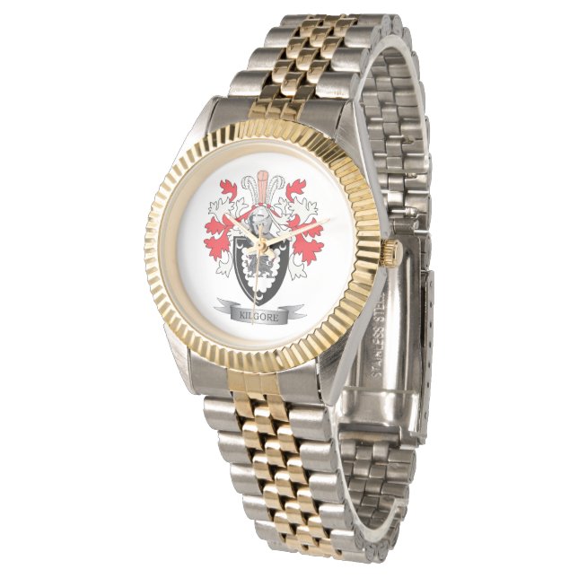 Kilgore Family Crest Coat of Arms Watch (Angled)