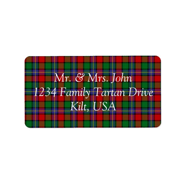 Kilgore Tartan Étiquette (Devant)