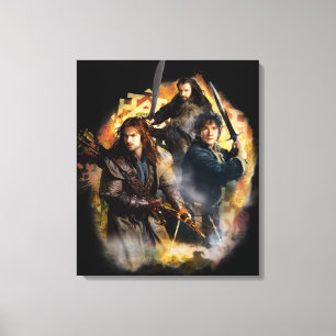 Kili, BILBO BAGGINS™, & THORIN OAKENSHIELD™ Art Canvas Print