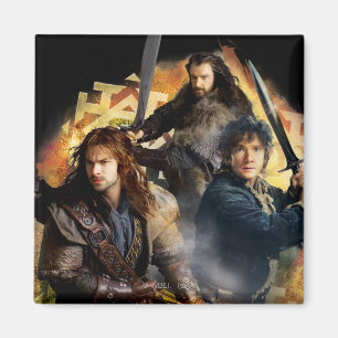 Kili, BILBO BAGGINS™, & THORIN OAKENSHIELD™ Art Magnet