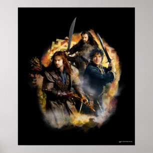 Kili, BILBO BAGGINS™, & THORIN OAKENSHIELD™ Art Poster