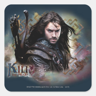 KILI THE DWARF™ With Name Square Sticker