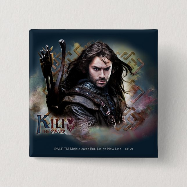 Kili With Name 2 Inch Square Button (Front)