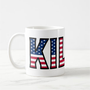 Kilian Nom Prénom USA styled Tasse Café