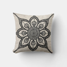 Kilim Lumbar Mandala Pillows: Ethnic Beauty
