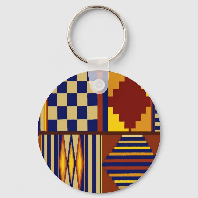 Kilim Prayer Rug design Keychain (Front)