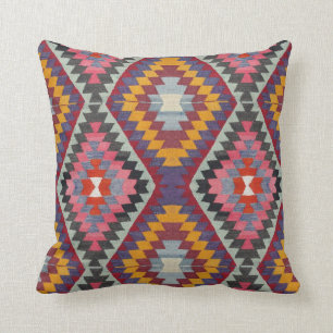 Kilim Style Throw Pillow