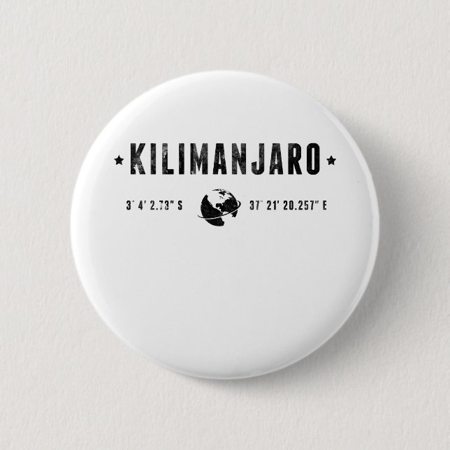 Kilimanjaro 2 Inch Round Button (Front)