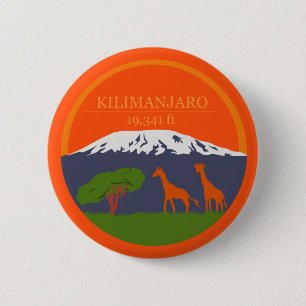 Kilimanjaro Altitude 2 Inch Round Button