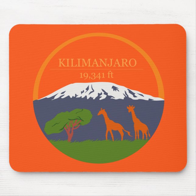 Kilimanjaro Altitude Mouse Pad (Front)