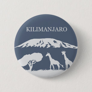 Kilimanjaro (Blue) 2 Inch Round Button
