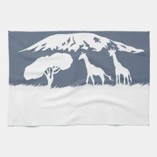 Kilimanjaro (Blue) Kitchen Towel