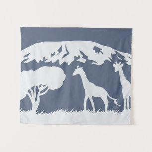 Kilimanjaro (Blue) Tapestry