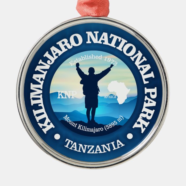Kilimanjaro NP (V) Metal Ornament (Front)