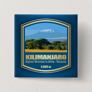Kilimanjaro (PF) 2 Inch Square Button