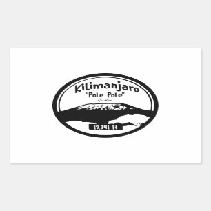 Kilimanjaro 'pole pole' - go slow sticker