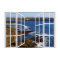 Kilkee Ireland White 24 Pane Open Window Poster