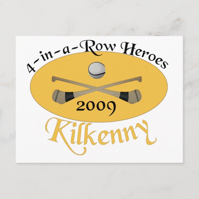 Kilkenny 4-in-a-Row Commemorative Postcard (Front)
