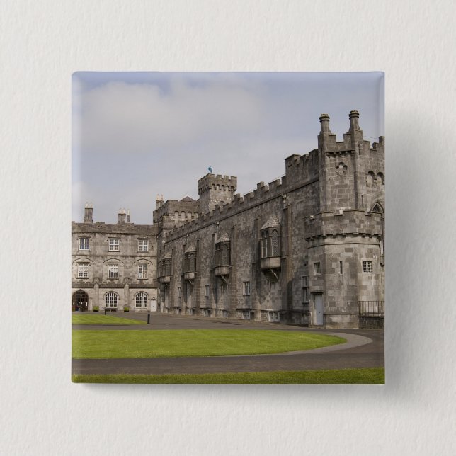 Kilkenny Castle, County Kilkenny, Ireland. 2 Inch Square Button (Front)
