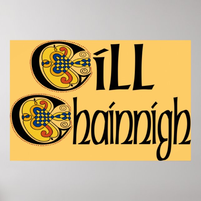 Kilkenny (Gaelic) Poster Print (Front)