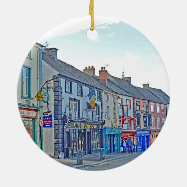 Kilkenny Street, Ireland, Ceramic Ornament (Back)