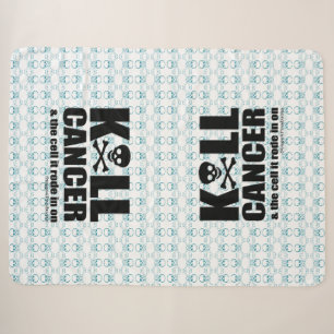 Kill Cancer & The Cell It Rode In On w/ Skull Sherpa Blanket