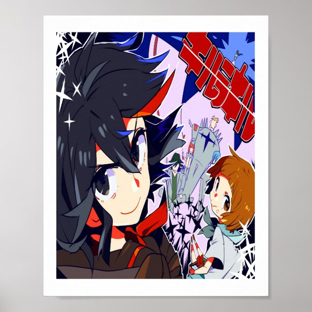 Kill la Kill  Ryuko and Mako  Kill la Kill anime g Poster (Front)